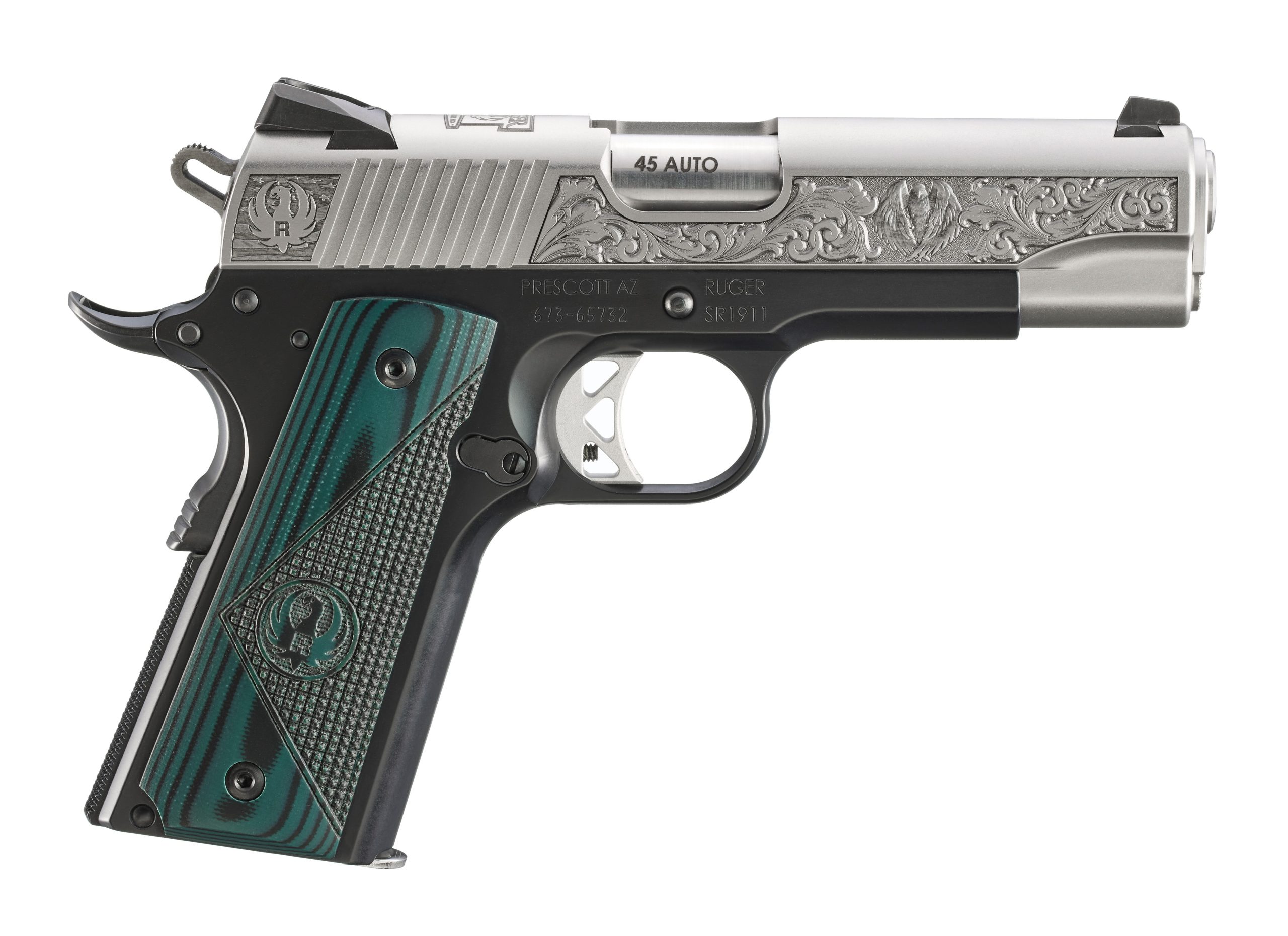 SR1911 CMDR 45ACP GREEN GRIP - 16704 | STREET EDITION SERIES
