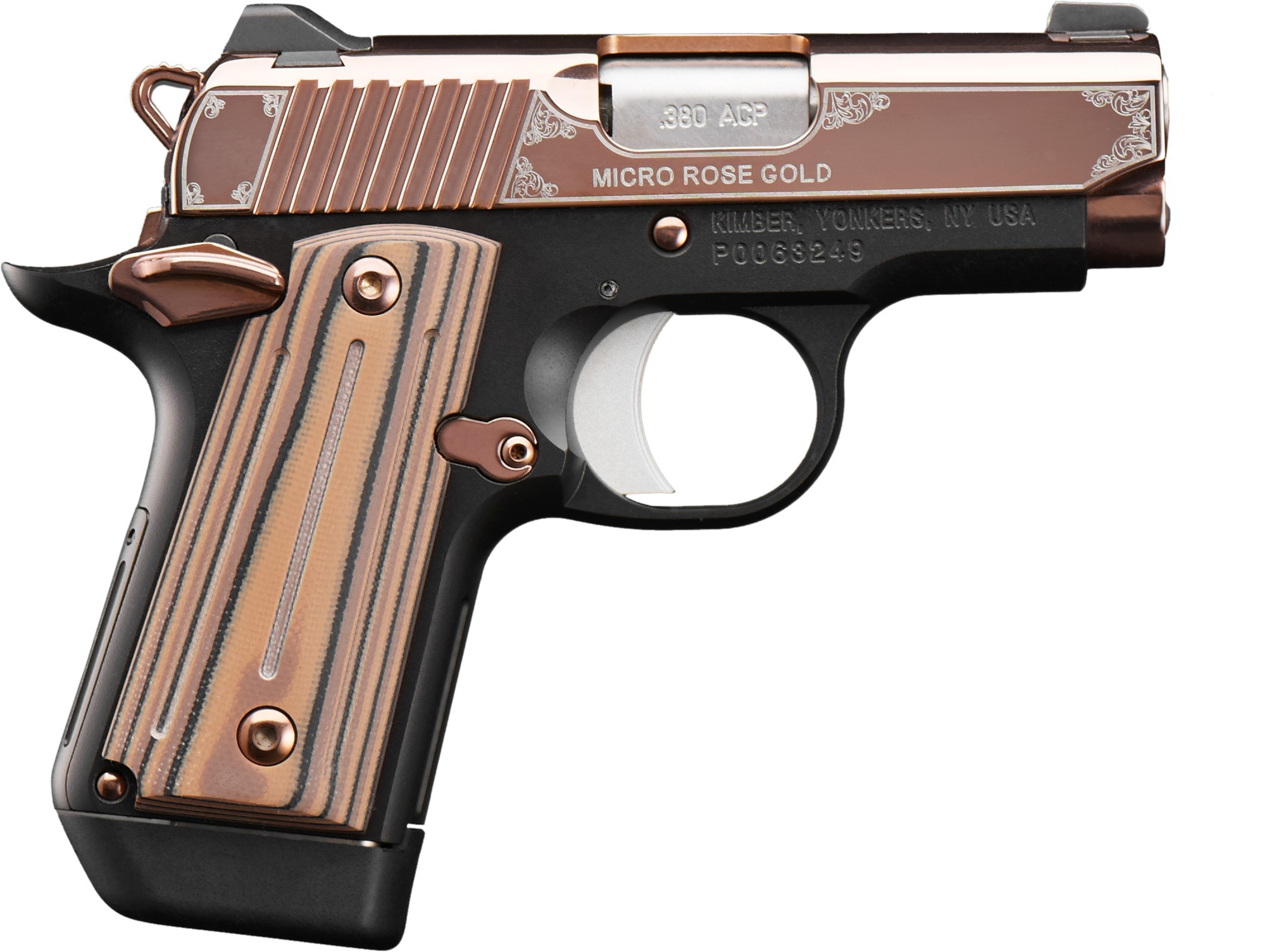 MICRO ROSE GLD 380ACP 2.75" NS - ROSE GOLD