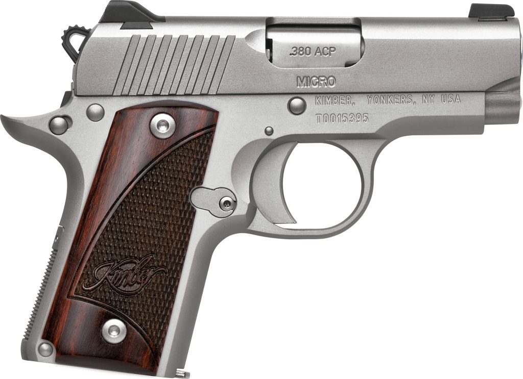 MICRO SS RW 380ACP 2.75" NS - MICRO STAINLESS ROSEWOOD