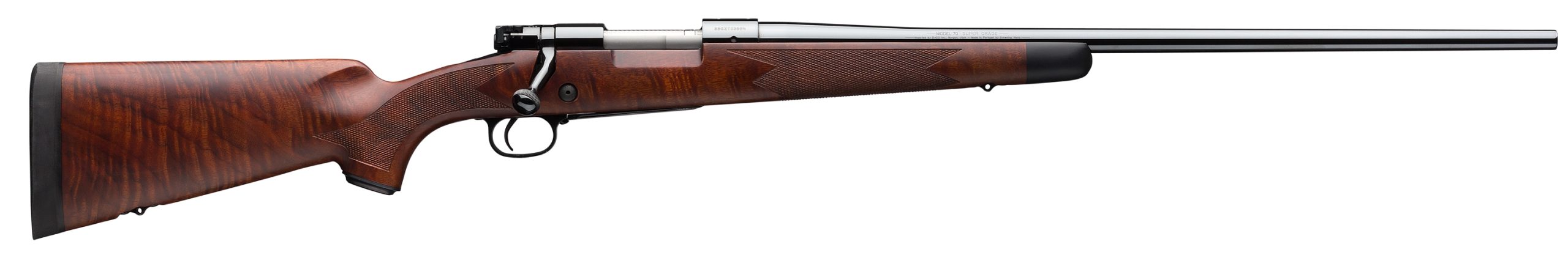 M70 SUPER GRADE 7MAG BL 26" - BL/WD|GRADE IV/V FANCY WALNUT