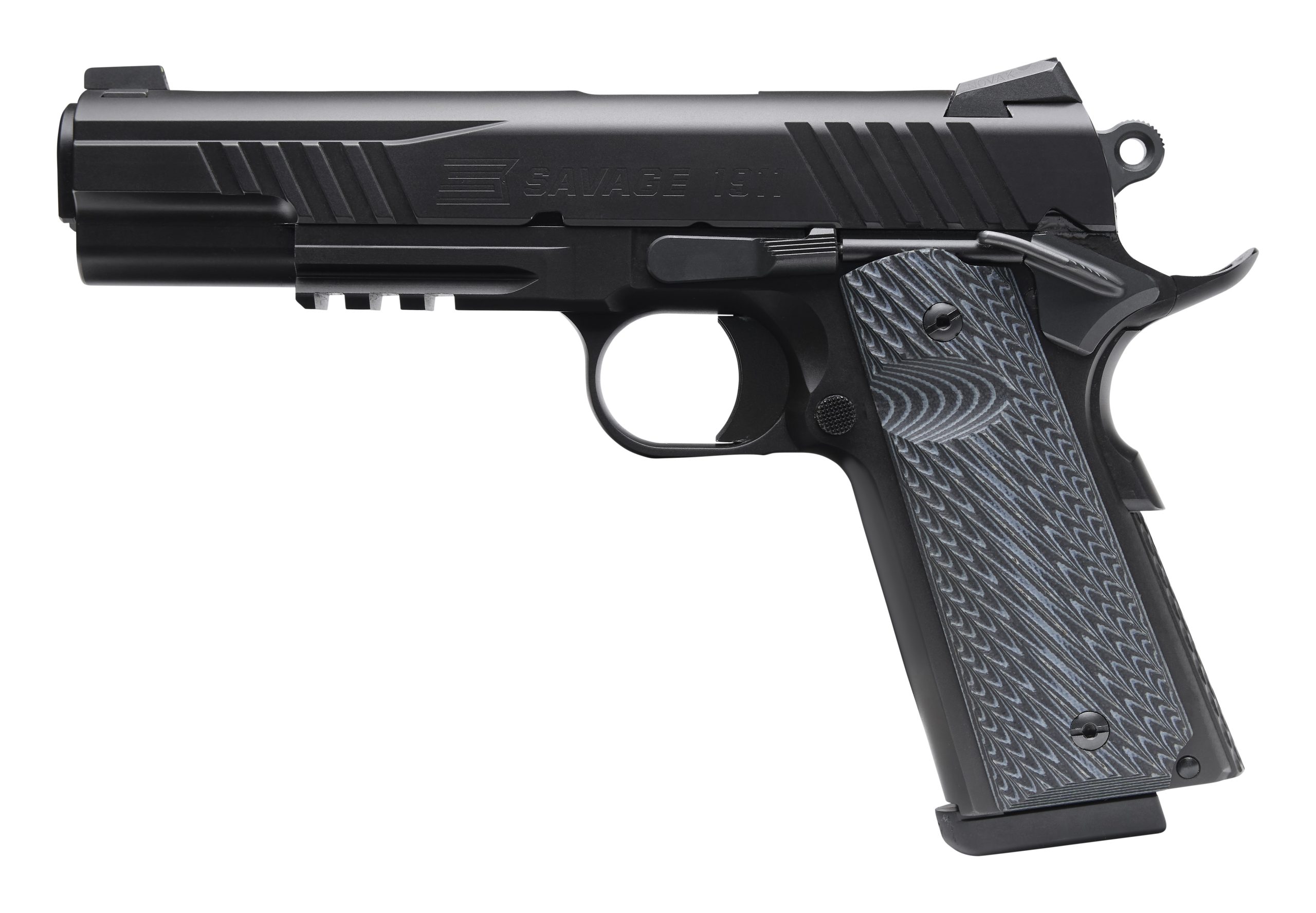 1911 GOVT 9MM BLK/BLK RAIL - 67211