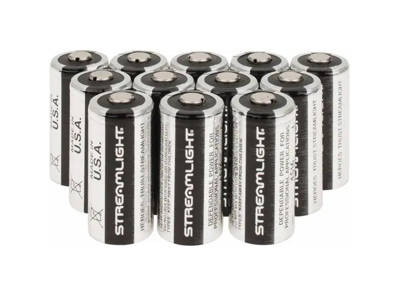CR123A LITHIUM BATTERIES 12PK