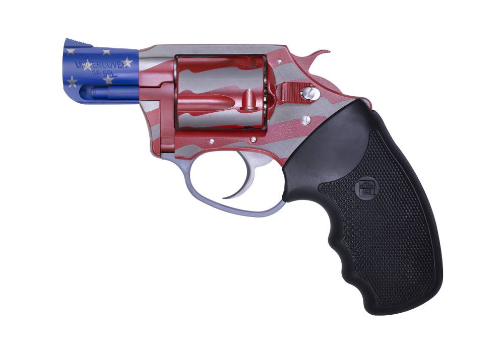 OLD GLORY 38SPC RED/WHT/BL 2" - RUBBER GRIPS 2" 5 SHOT