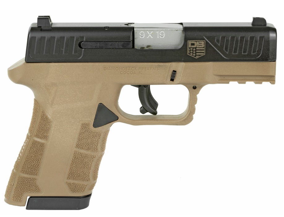 AM2 9MM FDE SUB CMPT 15+1 3.5" - FDE FRAME/BLACK SLIDE