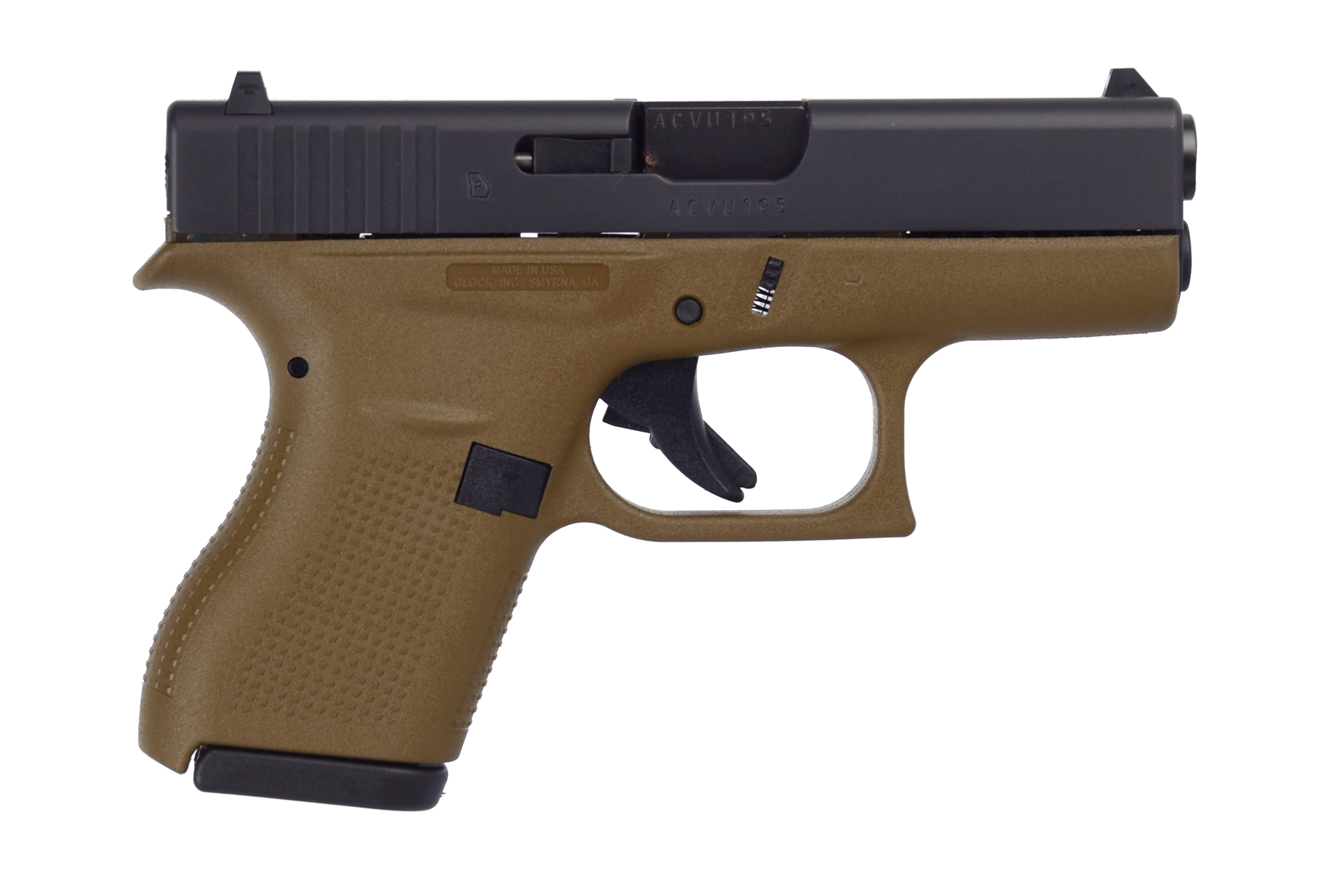 G42 G3 FDE 380ACP 6+1 3.25" # - W/TWO 6RD MAGS, ACC & CASE