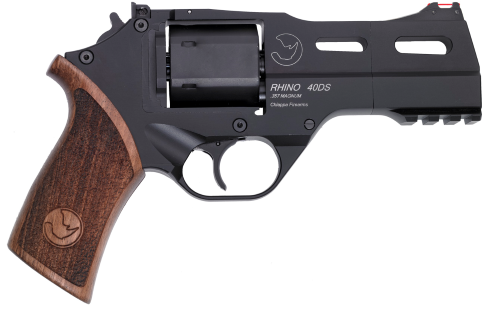 RHINO 40DS 357MAG 4" BLK ADJ - 340.219 WALNUT GRIPS