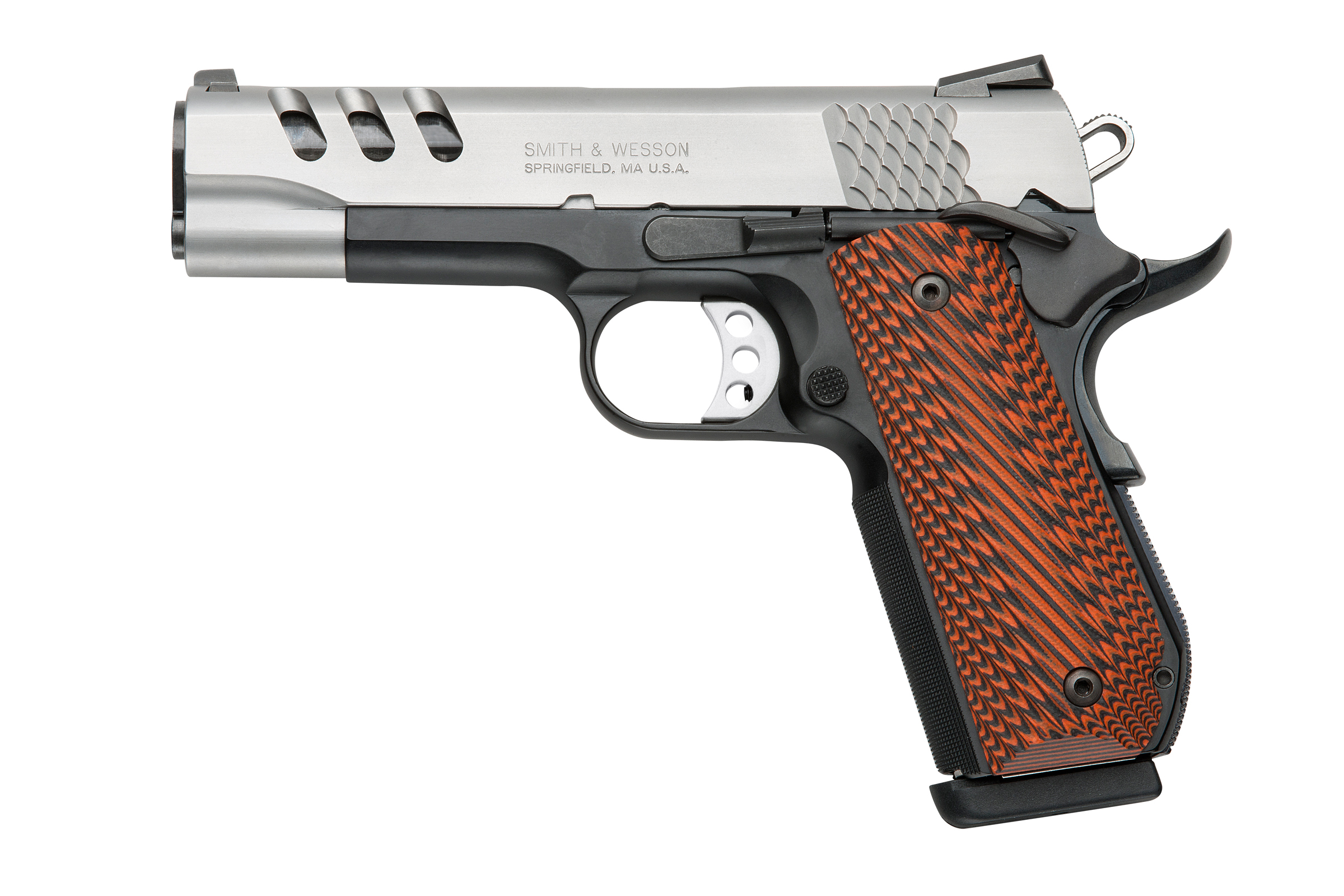 SW1911PCRB 45ACP 4.25" SS FS - 170344 BOBTAIL/SCANDIUM FRAME