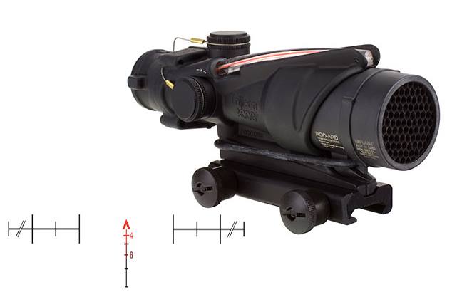 ACOG 4X32 A4 USMC RCO CHEV RED - TA31RCO-A4CP | TA51 MOUNT