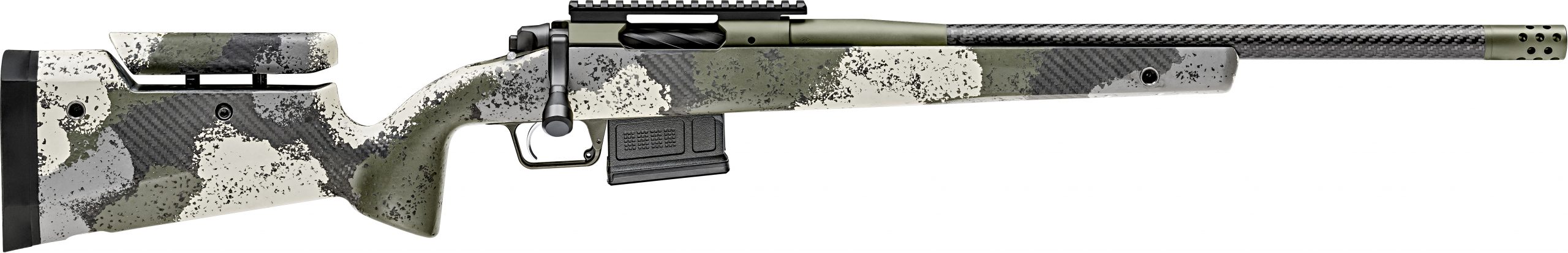 WAYPOINT 308WIN CF ADJ GREEN - CARBON BARREL | ADJ. STOCK