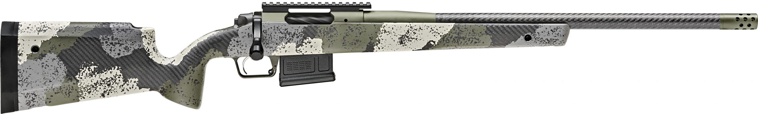 WAYPOINT 6.5CR CF FXD GREEN - CARBON BARREL | FIXED STOCK