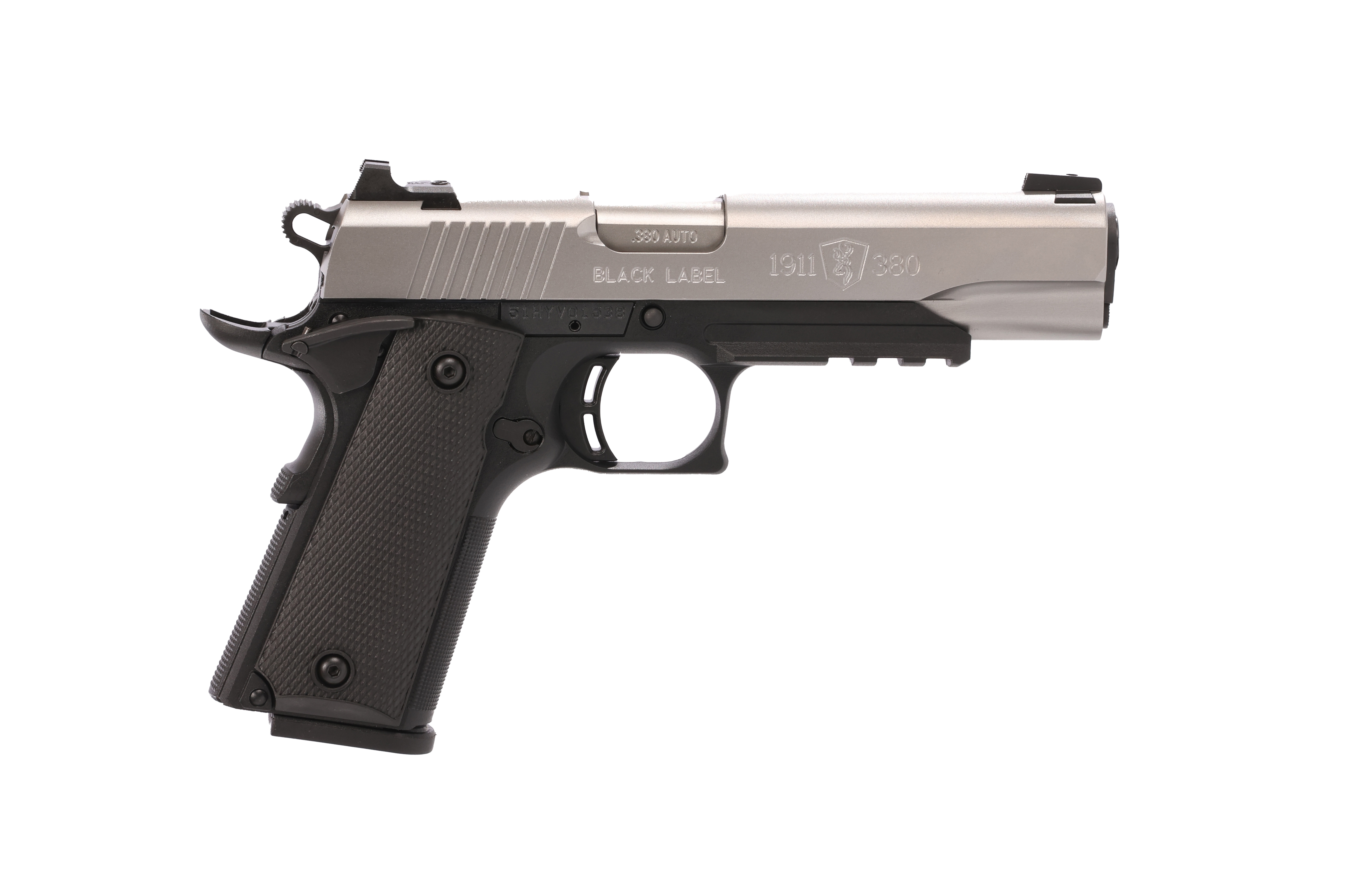 1911-380 380ACP SS 4.25" RAIL#
