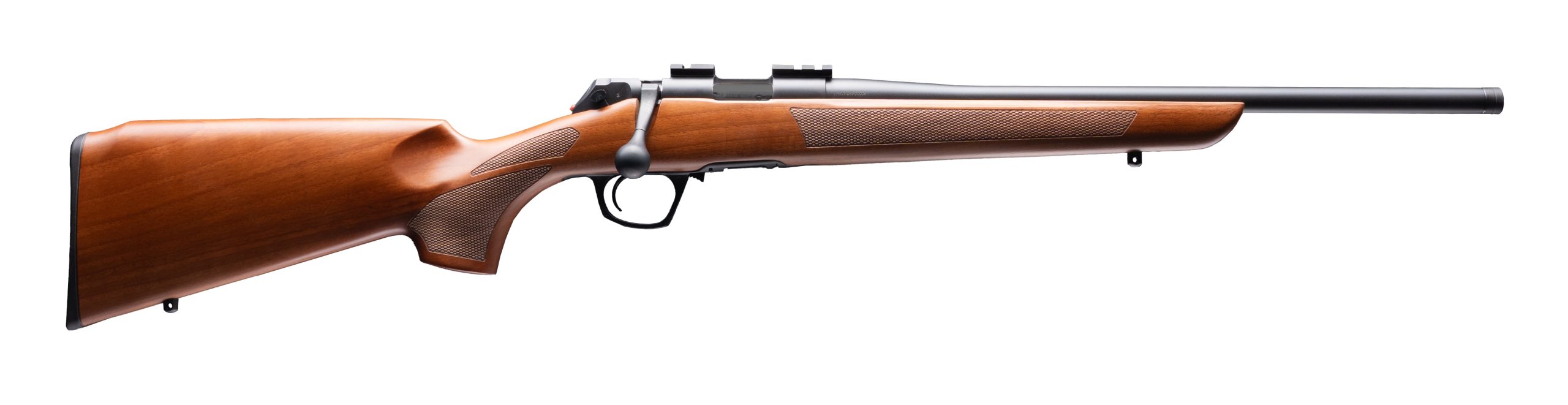 CASCADE 22LR BL/WOOD 18" TB - 1/2x28