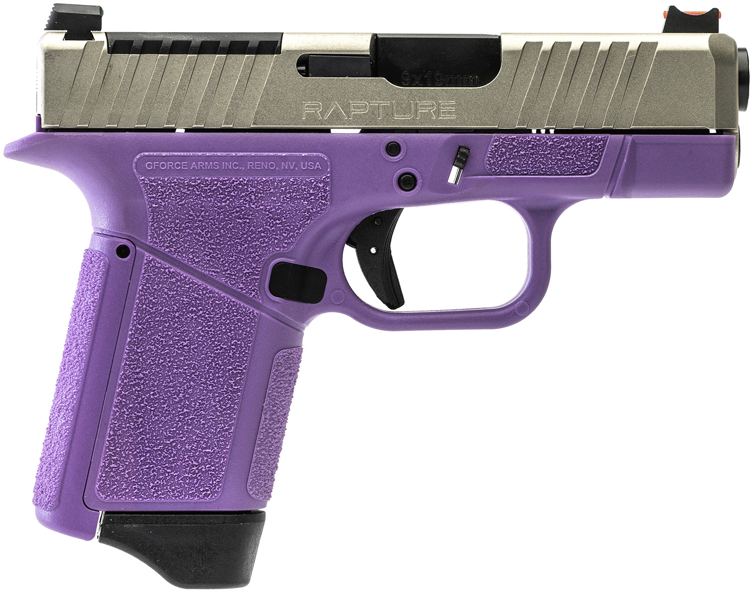 GF9 9MM 3.25" PPL/NKL 12+1 - PURPLE FRAME | NICKEL SLIDE