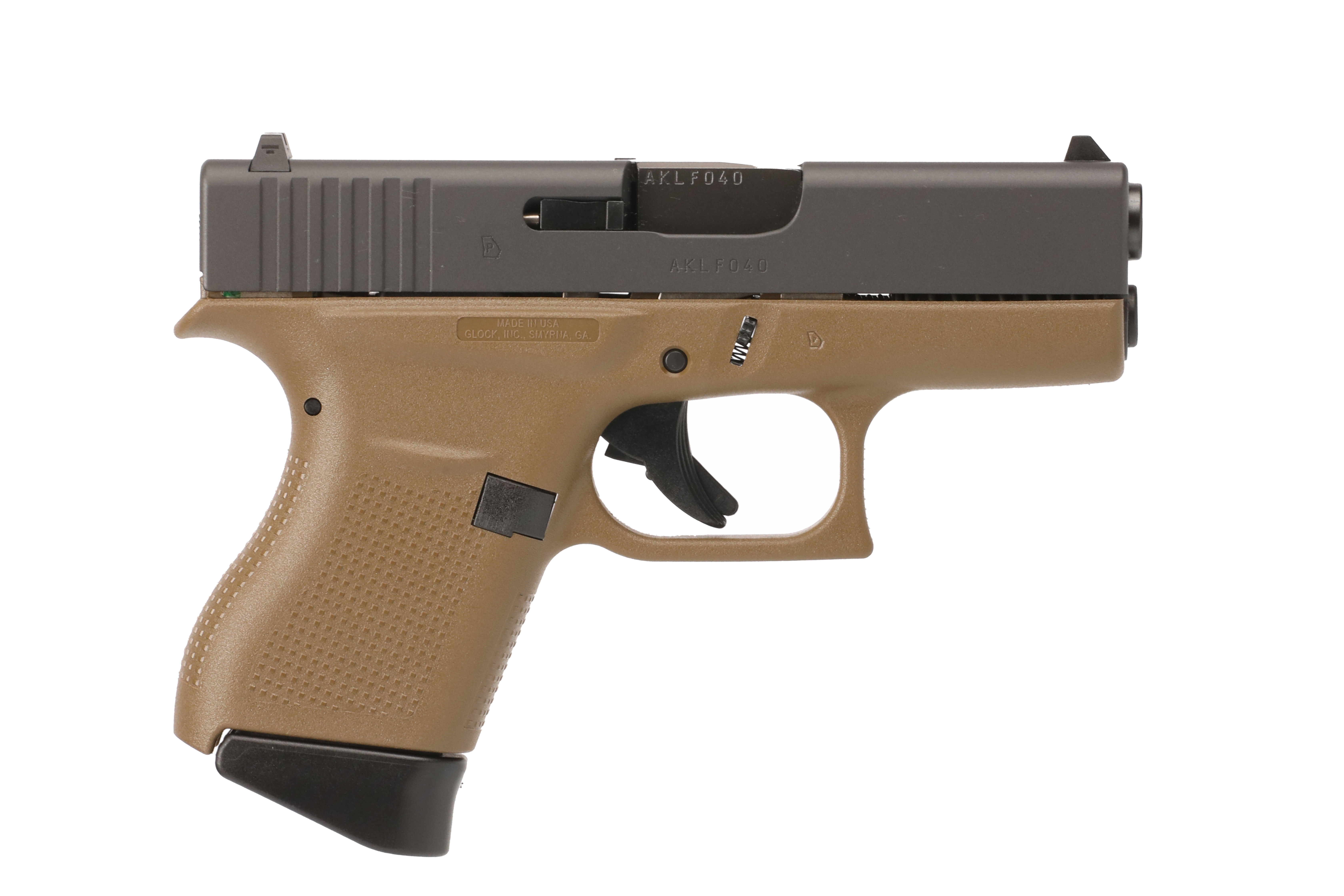 G43 G3 FDE 9MM 6+1 3.39" FS # - TWO 6RD MAGAZINES