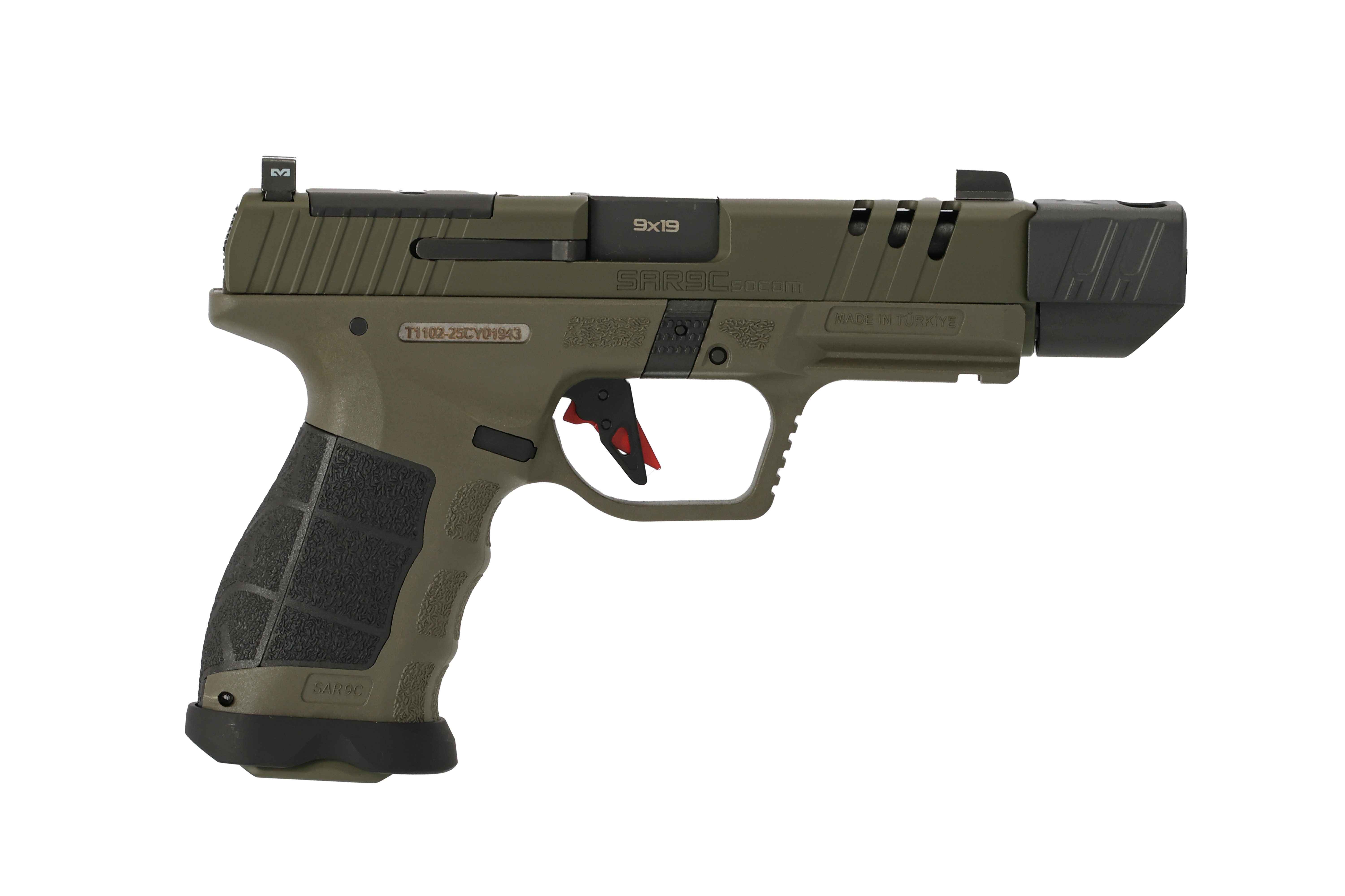 SOCOM CPT COMP 9MM ODG 4.5" - OD GREEN CERAKOTE
