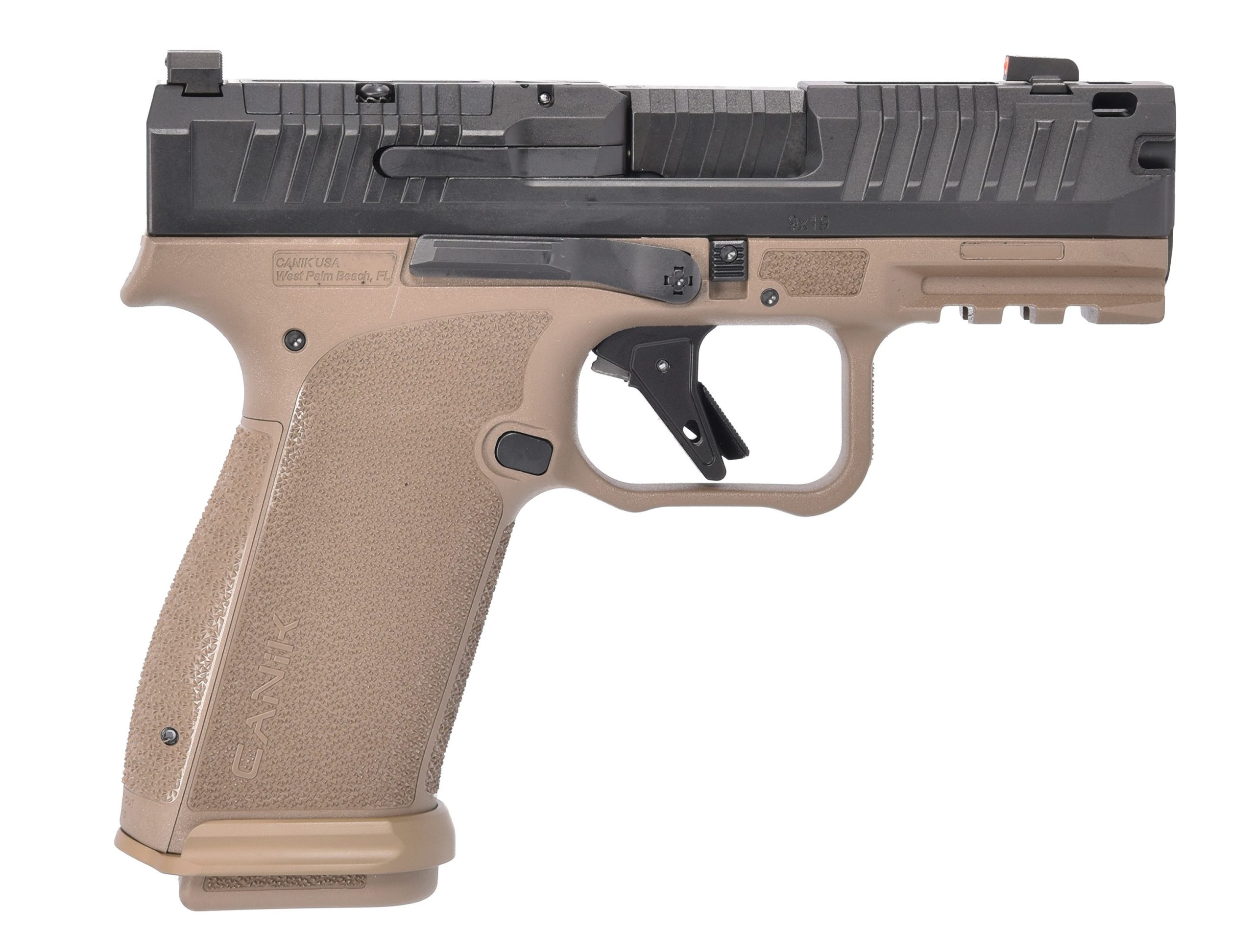 METE MC9 PRIME 9MM BK/FDE 17+1 - OPTICS READY SLIDE CUT