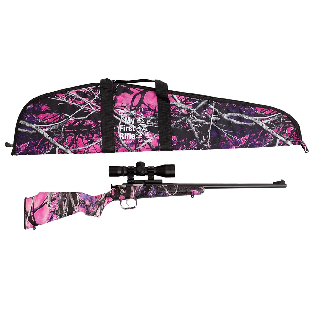 CRICKETT 22LR BL/MG SCOPE PKG - MUDDY GIRL CAMO | CASE