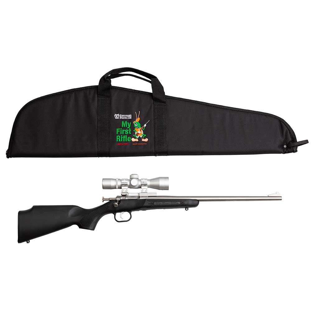 CRICKETT 22LR BK/SS PKG - BLACK SYNTHETIC STOCK