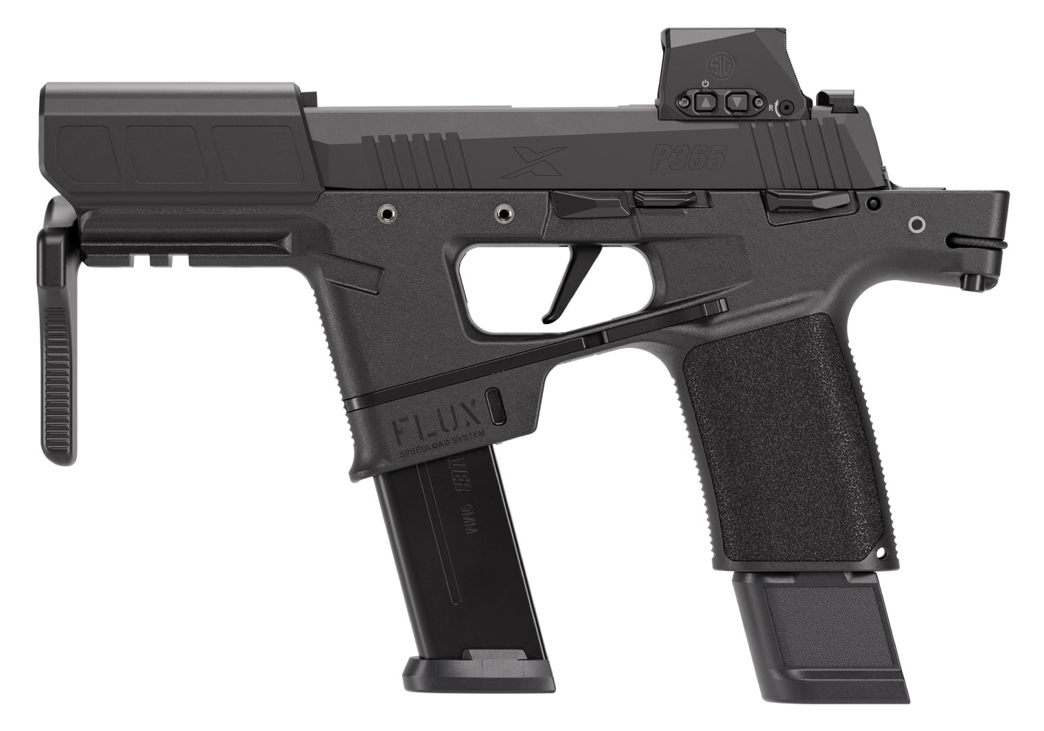 P365 FLUX 9MM BLK 21+1 RXSL - 365FLUX-9-BXR3-RXSL | BRACE