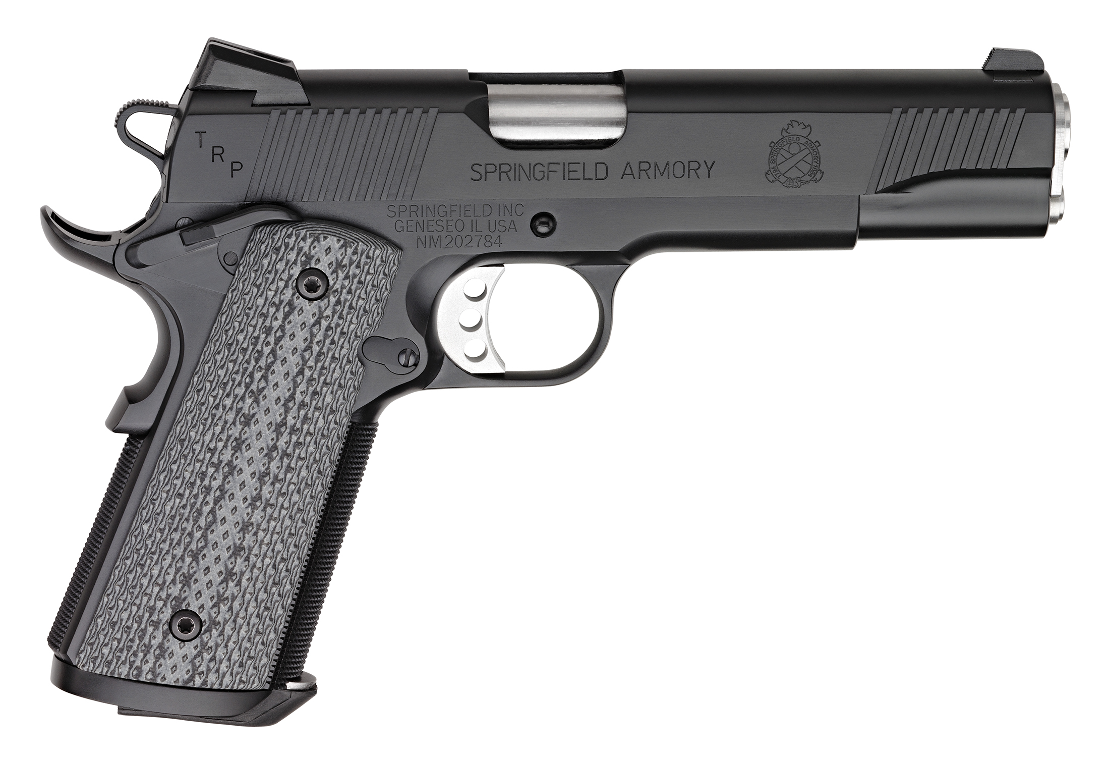 1911 45 TRP SERVICE BLK NS - 5" BBL / FULL SIZE GRIP 7+1