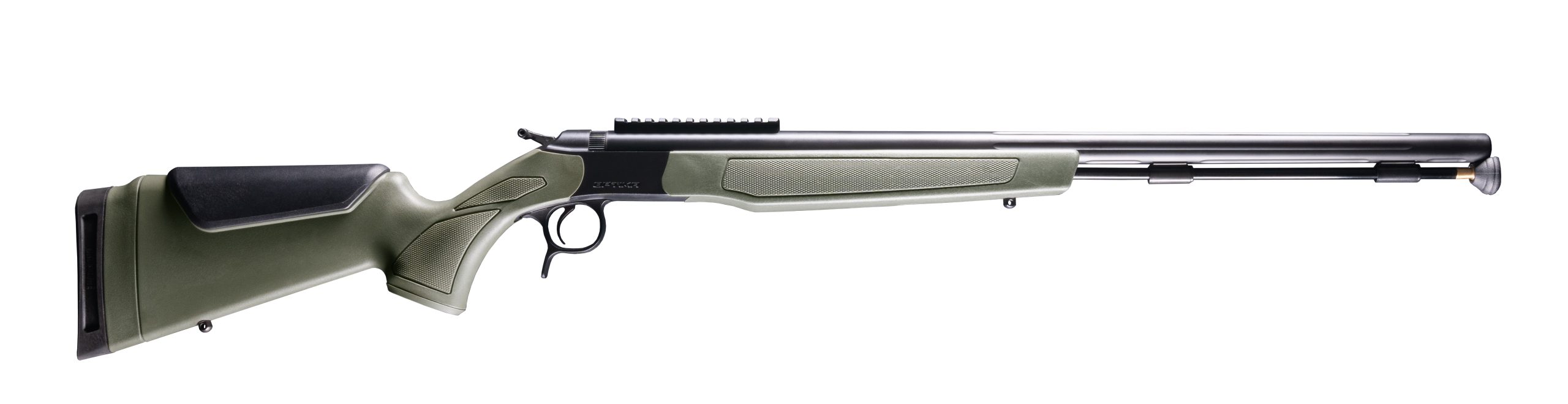 OPTIMA .50CAL BLK/ODG RAIL - 0 MOA PICATINNY RAIL