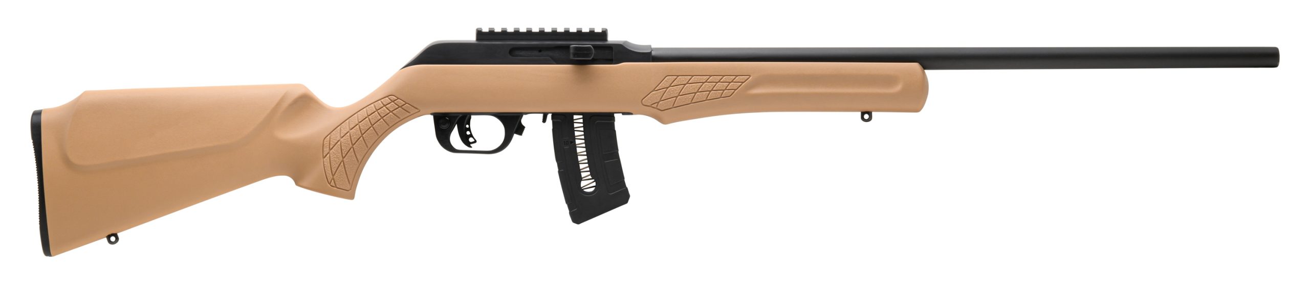 RS22 22MAG BLK/TAN 21" 10+1 - SEMI-AUTO