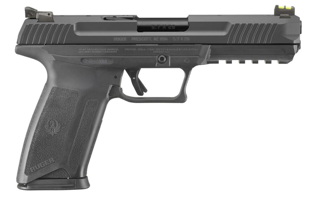 RUGER-57 PRO 5.7X28 BK 5" 20+1 - 16403 | 2 MAGS|ACCESSORY RAIL