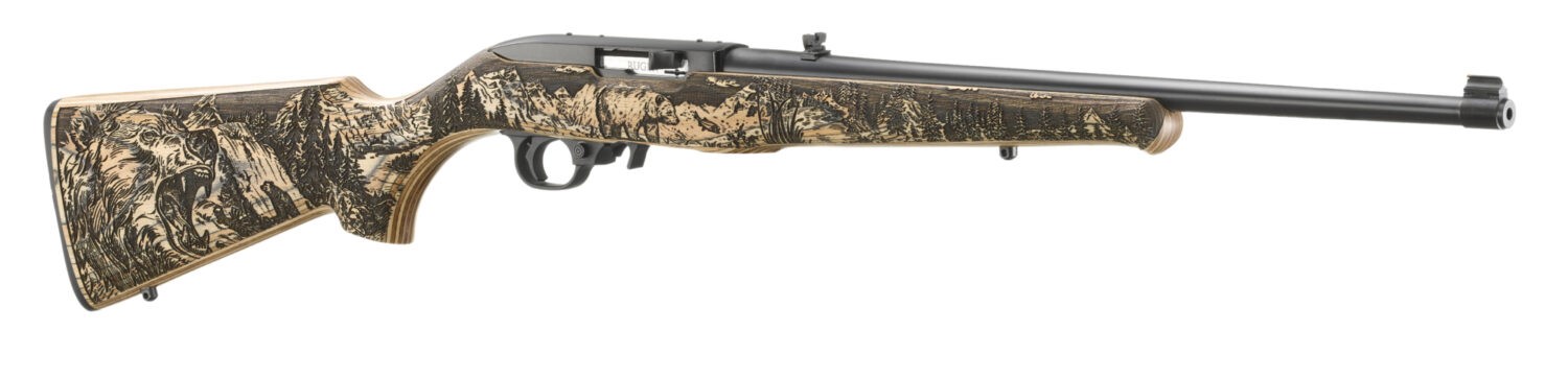 10/22 GRIZZLY 22LR BL/WD 18.5 - 31219 ENGRAVED GRIZZLY