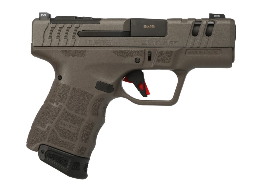 SAR9 SC GEN2 9MM PLT 3.3" 15+1 - PLATINUM CERAKOTE