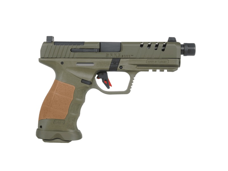 SAR9 SOCOM 9MM ODG 5.2" 10+1 - OD GREEN CERAKOTE|THREADED BBL