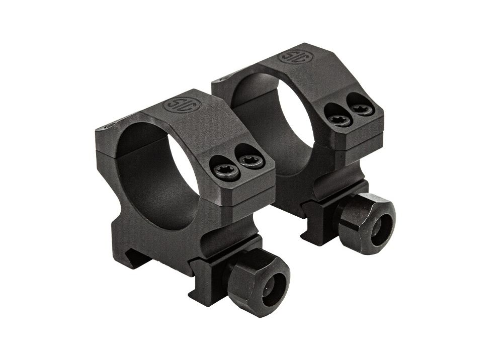 ALPHA1 SCOPE RINGS 35MM HIGH - SOA10024|ALUMINUM|MATTE BLACK