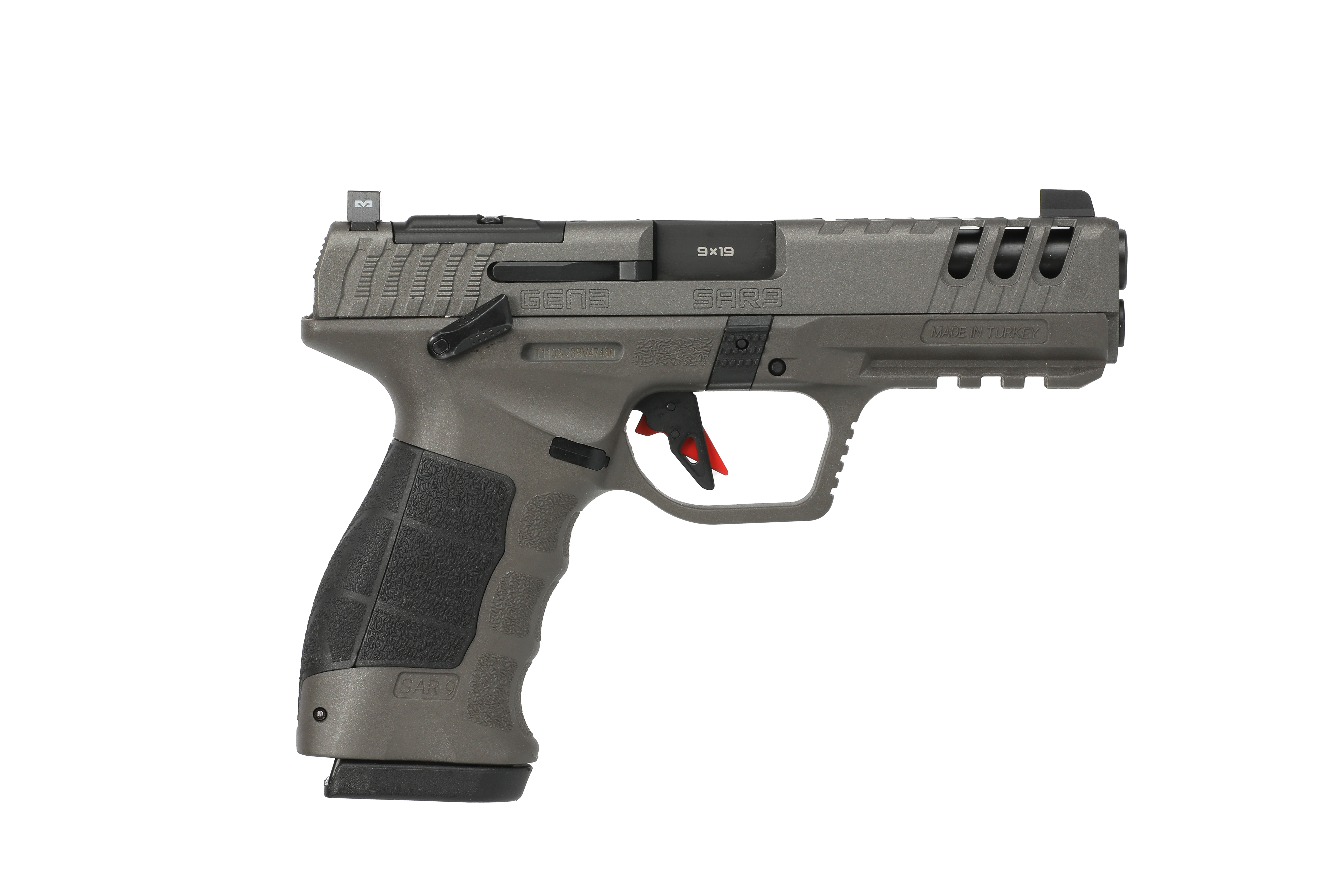 SAR9 GEN3 9MM PLT 4.4" 17+1 - PLATINUM CERAKOTE