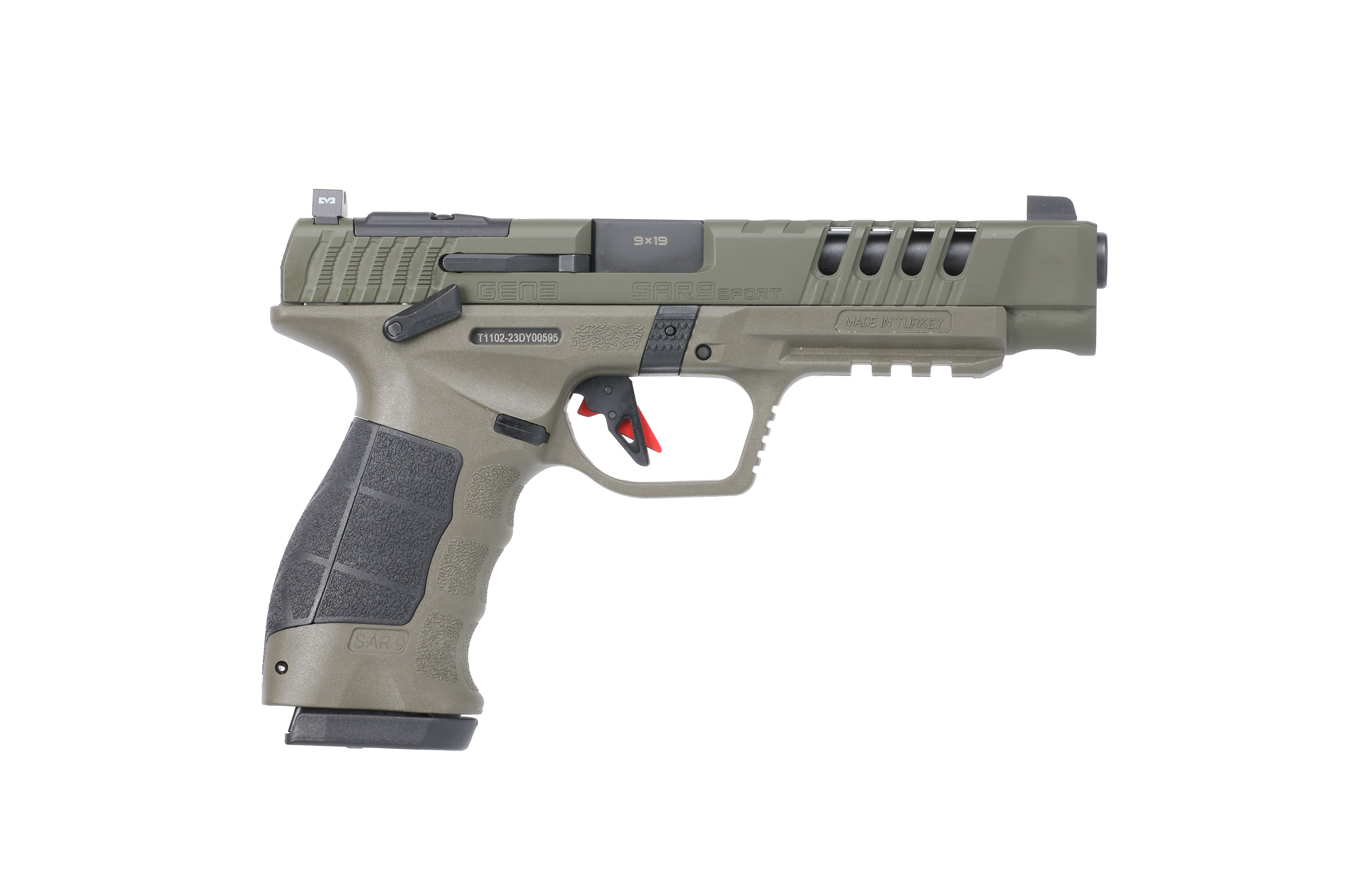 SAR9 SPORT GEN3 9MM ODG 5.2" - OD GREEN CERAKOTE
