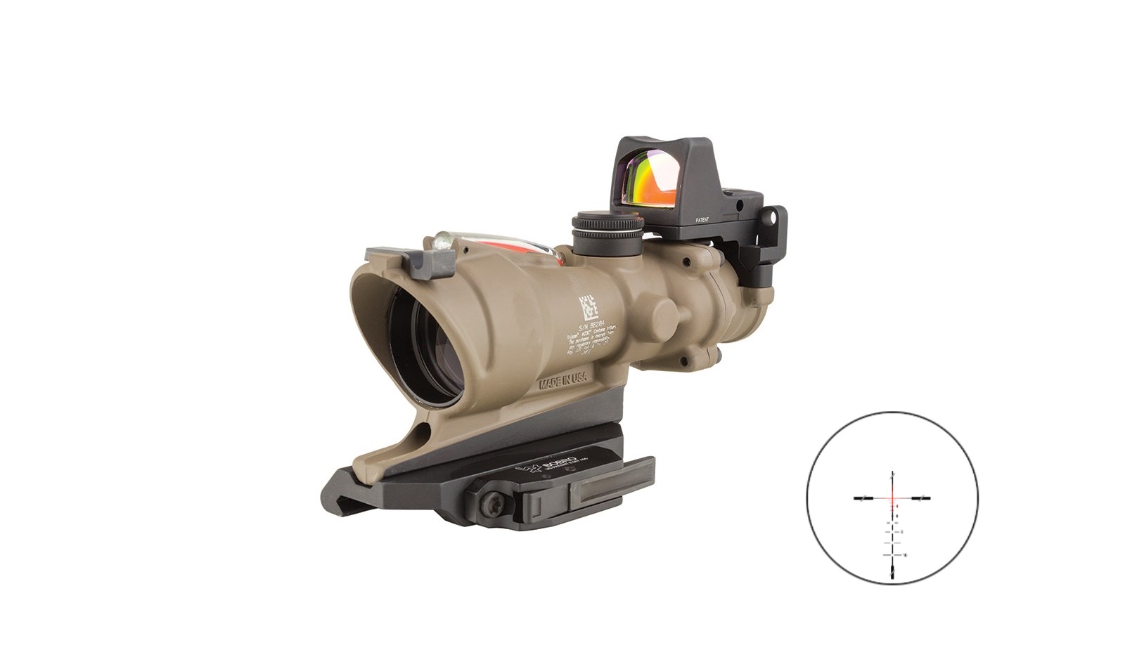 ACOG 4X32 ECOS FDE 5.56MM RMR - TA31-D-100553 | INCL RMR TYPE2
