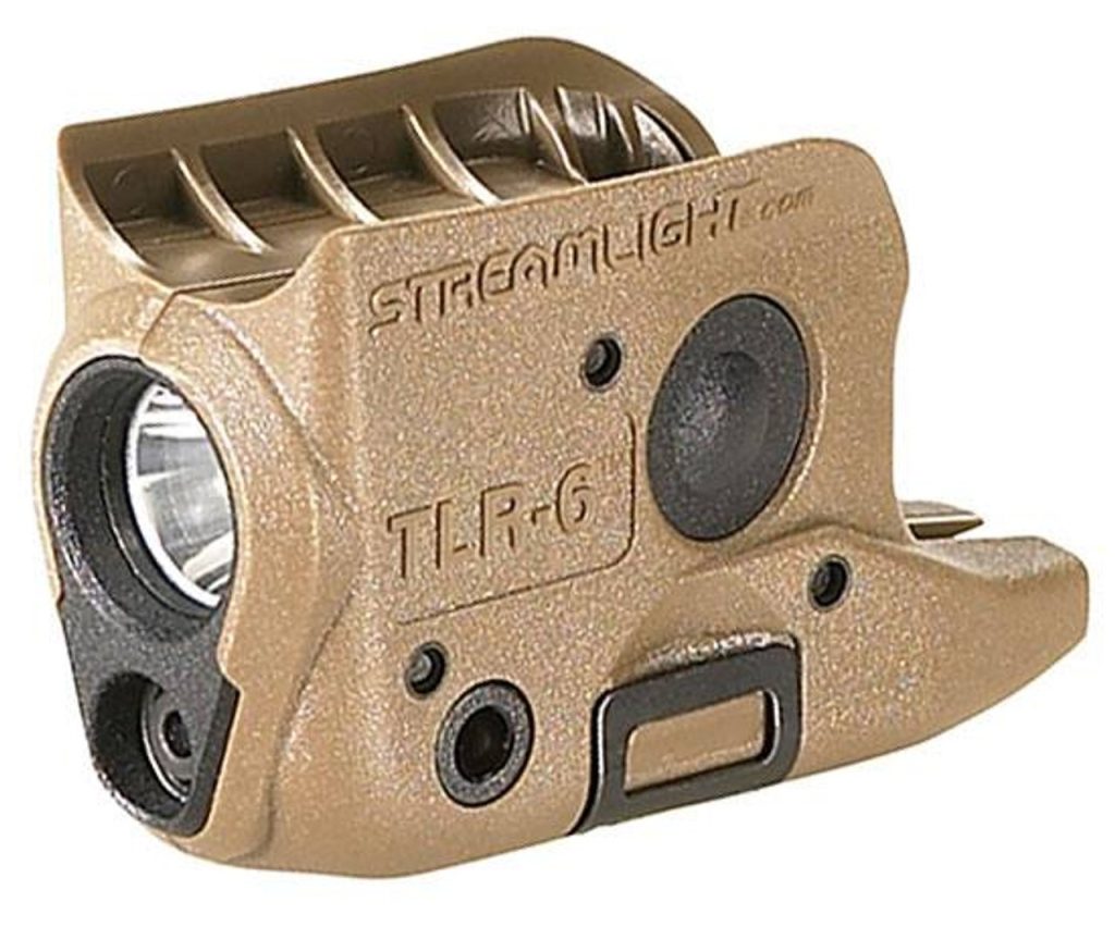TLR-6 100LM GLOCK 42/43 FDE - TACTICAL LIGHT W/RED LASER